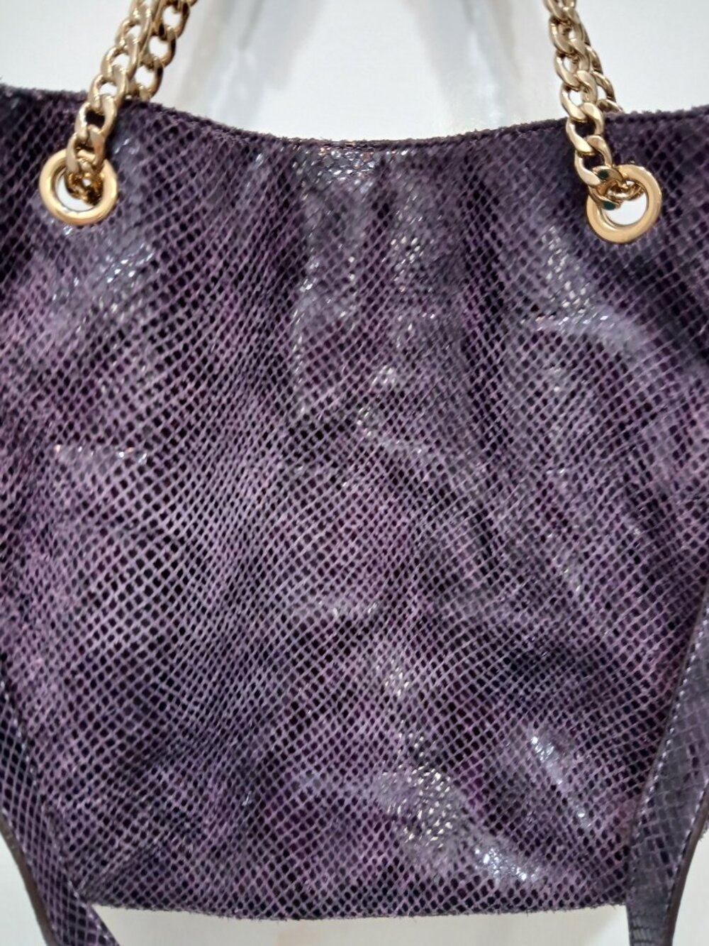 Michael Kors Purple Suede Python Bag💜 - Picture 4 of 11